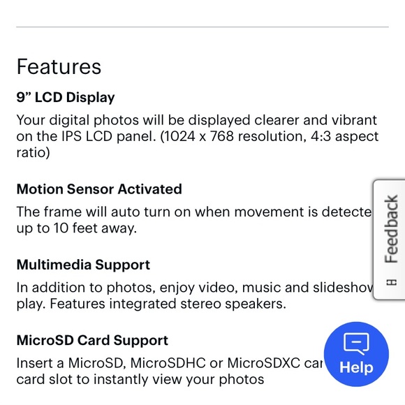 9 inch Aluratek digital photo frame - Picture 3 of 8